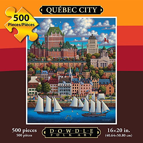 Jigsaw Puzzle - Quebec City 500 Pc By Dowdle Folk Art