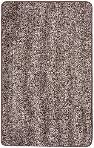 Domani Microfiber Mudtrap Super Absorbent Floor Mat with Nonslip Backing, 22-1/2 by 36-Inches, Brown/Tan, 2 Pack
