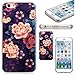 Johncase [Floral Print Series] Soft TPU Ultra Slim Shock Absorption Bumper Anti-Scratch & Fingerprint & Oil Stain case for iphone 6 6s with screen protector & Capacitance pen