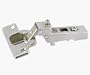 Euro Concealed Cabinet Hinge, Half Overlay, 110 Degree Opening, Nickel