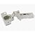 Euro Concealed Cabinet Hinge, Half Overlay, 110 Degree Opening, Nickel