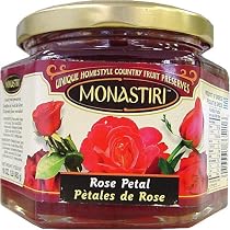Monastiri Greek Rose Petal Preserves in Heavy Syrup 1 lbs jar