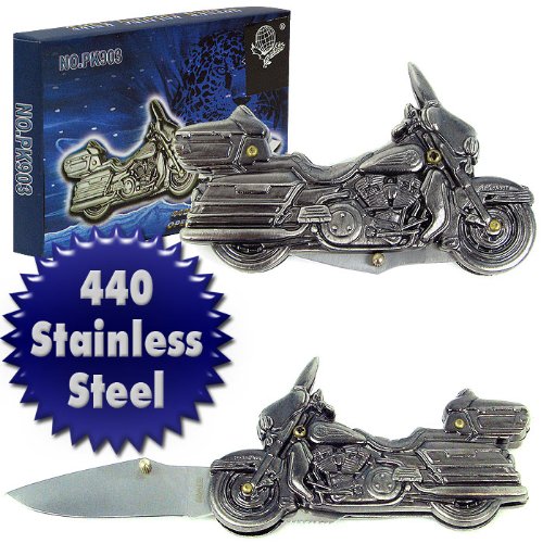 Motorcycle Stainless Steel Folding Pocket Knife
