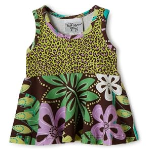 Flap Happy Contrast Swing Top, Bali Bay