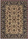 IMAGE OF Couristan Anatolia Floral Ispaghan Cream-Navy 2775-0005 9' 8'' X 13' 1'' Area Rug