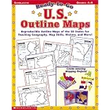 Ready-to-Go U.S. Outline Maps (Grades 4-8)