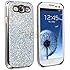 Silver Luxury Bling Glitter Coated Case Cover for Samsung Galaxy S3 III I9300
