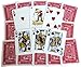 Ace All Plastic Playing Cards, Bundle of 6 Decks, with 6 Color Dot White Dice
