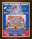 1986 New York Giants NFL Football Super Bowl 21 XXI Championship 13x16 Plaque