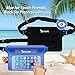 OXA Waterproof Pouch Dry Bag with Adjustable Waist Strap for Beach, Fishing, Hiking, Bigger Space Lightweight, Perfect Protection for Phone, Camera, Cash From Water, Sand, Dust and Dirt (Blue + Black)