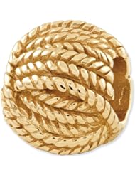 Reflection Beads Silver Gold Plated Yarn Ball Career Bead