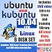 Ubuntu 10.04 LTS and Kubuntu 10.04 LTS, 6-disks DVD Set, Includes "Introduction to Linux" Video-DVD, Linux Training Library and Printed Quick Reference Card of Linux Commands, Contains Both 32-bit and 64-bit Versions, includes Complimentary Evaluation Exam