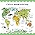 Ochi&Moji Kids Room Decor Colorful World Map Removable Wall sticker DIY