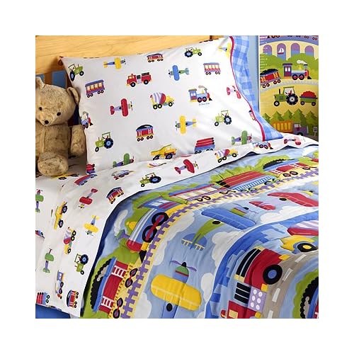 olive kids trains planes and trucks olive kids boys toddler bedding