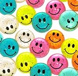 Hi-Bounce Glitter Smiley Face Balls (1 dz)