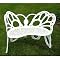 Butterfly Garden Bench - White