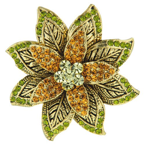 Buy Green Gold Plated Flower Pin Brooch online at Discounted New and Used prices. Delivered to your door with Childrens Toyshop.com