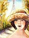 001000 Contemporary Canvas Wall Art - REGISTERED Authentic Artwork "Afternoon in Paris" by Lena Kashigin, Artist Hand finished and signed canvas artwork, 14x18, Ready to hang Canvas Wall Art