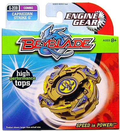 Childrens Toyshop  Toys : Beyblade G Revolution Engine Gear System G-208 Capricorn Strike G (Blue Package) Hard to Find!