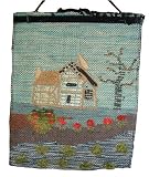 Farmhouse - natural jute wall hanging / picture, hand woven