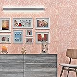 (ハンメロ)Hanmero壁紙 多繊維&発泡&パール加工 はがせる 不織紙 のりなし リビング部屋diyリフォーム用 53cm×10m ピンク QZ0462