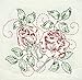 Fairway 98106 Quilt Blocks, Rose Delight Design, White, 6 Blocks Per Set