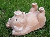 Eigenschaften Tiefes Kunsthandwerk GbR  / Steinfigur Gartenfigur Schwein terracotta