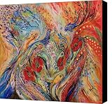 The Anemon Flowers Canvas Print / Canvas Art - Artist Elena Kotliarker