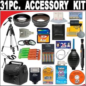 31 PC ULTIMATE SUPER SAVINGS DELUXE DB ROTH ACCESSORY KIT, INCLUDES FLASH, LENSES, FILTERS, ACCESSORIES AND MUCH MORE! FOR THE CANON POWERSHOT S2 IS, S3 IS, S5 IS DIGITAL CAMERAS + BONUS Gift = Waterproof Camera = Great For Kids