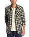 True Religion Men's Long Sleeve Rocky Plaid Western Shirt