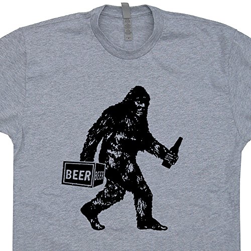 Big-Drunk Bigfoot T Shirt Funny Sasquatch Bigfoot Drinking Beer T Shirt Shirtmandude T Shirts