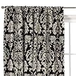 Waverly Damask Panel - Black/ White (54x84")
