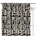 Waverly Damask Panel - Black/ White (54x84")