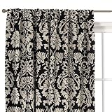Review Zhejiang Beika  / Waverly Damask Panel - Black/ White (54x84