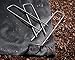 100 Landscape Fabric Staples 11 Gauge Steel used as Garden Staples, Sod Staples, Garden Spikes, Fence Anchors, Anchor Pins, Garden Pegs - Professional Grade - Full 6