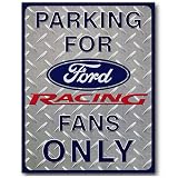 Nostalgic Nascar Tin Sign : Ford Fan Parking