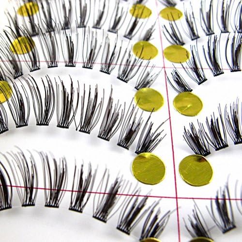 2014 New 10 Pairs Beautiful Fake Eyelashes Soft And Thin Reusable with Free fashion eye cream