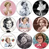 Set of 9 Shirley Temple Pinback Buttons Pins