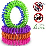 Premium Mosquito Repellent Bracelets by Cravegreens®, Pack of 10 - Pest Control Repeller - Up to 250Hrs of Insect Protection - Outdoor & Indoor, Wrist Bands for Adults & Kids -No Spray, Deet-free - All Natural Plant Oils