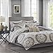 Madison Park MPE10-154 Essentials Serenity Complete Bed and Sheet Set Cal King Taupe