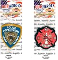 Our Heroes Air Fresheners - Police & Fire Dept. (3 Pack) Fire Department 3Pack Fire Department 3Pack