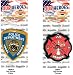 Our Heroes Air Fresheners - Police & Fire Dept. (3 Pack) Fire Department 3Pack Fire Department 3Pack