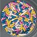 Snow White Cake Decorations - COLORS Special Blend Jimmies EDIBLE Candy Confetti Sprinkles for Cakes, Cupcakes & Cookies