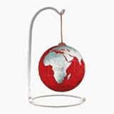 National Geographic CS-3BDS Burgundy 3 Inch Christmasphere Globe With Display Stand