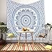 Bohomandala Free Spirit Mandala Blue Tapestry
