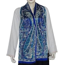 Long Silk Scarf Summer Accessory 20 X 68 inches