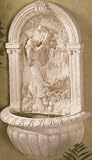 Lawn Ornaments Outdoor Alabastrite Angle and Child Wall Fountain