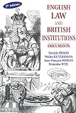 Revue Ellipses Marketing  / English law and British Institutions : Documents, Ouvrage en Anglais