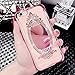 iPhone 6 Plus/6s Plus 5.5 Inch Glass Mirror TPU Case-Aurora Soft Silicone Makeup Case Bling Crown Rhinestone Cover for iPhone 6 Plus/6s Plus(Rose Gold)