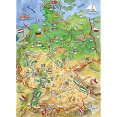 Ravensburger 12603 - Mauseschlau & B�renstark: Einmal quer durch Deutschland - 200 Teile XXL Puzzle